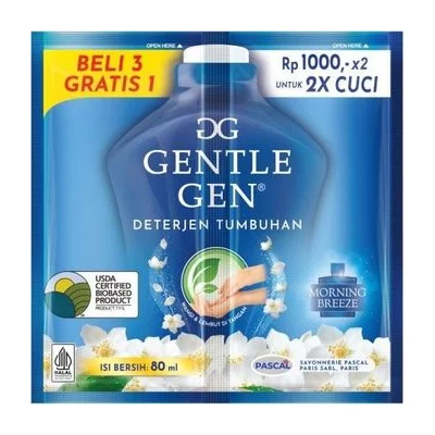 Deterjen Gentle Gen Morning Breeze 80ML