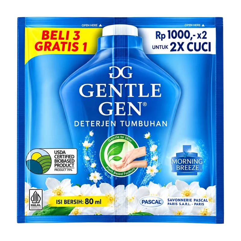 Deterjen Gentle Gen Morning Breeze 80ML
