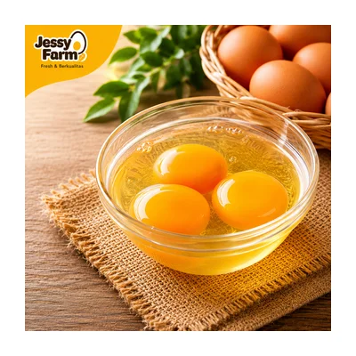 Telur Ayam Mentah Tanpa Cangkang